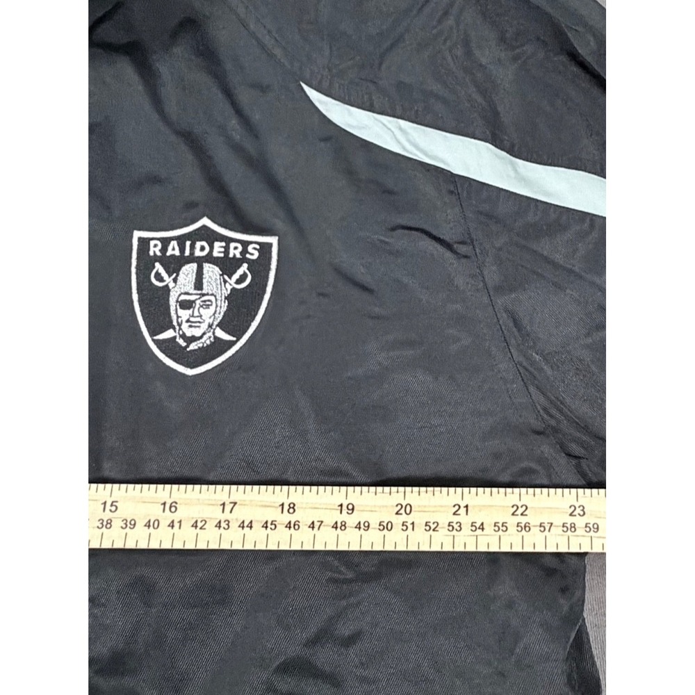 Las Vegas/Oakland Raiders Mens Medium M Jacket Full Zip Black NFL Team Apparel - Picture 5 of 5